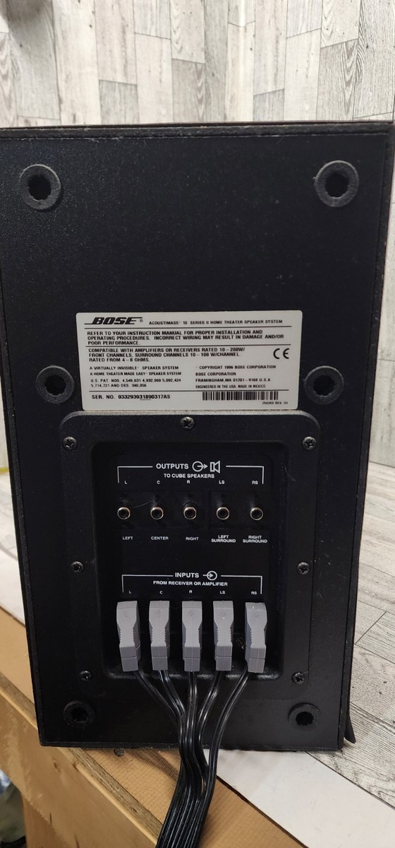 BOSE Acoustimass 10 Series II Subwoofer Sub Speaker Home Theater