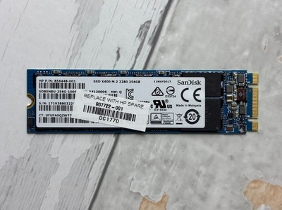 SanDisk X400 256GB SATA M.2 2280 SSD 540MB/s SD8SN8U-256G-1006 856448-001 Tested