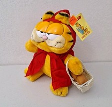 Vintage 1981 Dakin Toys R' Us Tag Garfield Plush 'Red Riding Hood' w/ Basket NWT