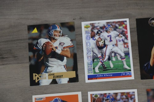 John Elway Denver Broncos Karten Lot (24 Karten) Topps Score Pro Set Pinnacle - Bild 2 von 15