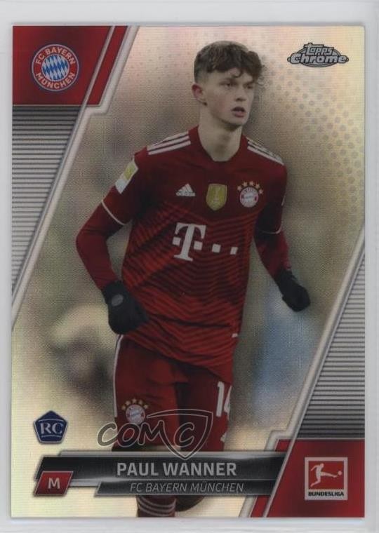 2021-22 Topps Chrome Bundesliga Refractor Paul Wanner #46 Rookie RC 08mg