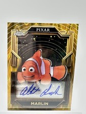 2025 Topps Disney Pixar Gold Albert Brooks as Marlin Gilded Wave Auto /25