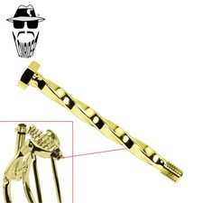 ORIGINAL LOWRIDER Twisted Gold Springer Fork Center Bolt 120mm Steel Custom.