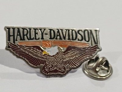 (B3) Offizielle Harley-Davidson Pin Vintage 90er Biker Eagle Wings Logo USA 