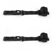 Vw Type 4 1968 - 1974 Standard 2pt Bk Retract Bucket Seat Belt Kit-2 Belts Vw Type 4 1968 - 1974 Standard 2pt Bk Retract Bucket Seat Belt Kit-2 Belts