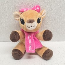 Rudolph The Red Nosed Reindeer Clarice Sitting 6" Pink Bow Scarf Dan Dee Plush