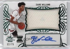 2022-23 Leaf Trinity Flashback Holo Green 32/75 Ziaire Williams Patch Auto 0e2x