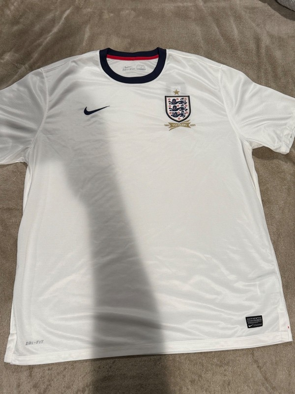 ENGLAND 2013 2014 HOME FOOTBALL SOCCER JERSEY NIKE 580957-105 sz 2XL MEN