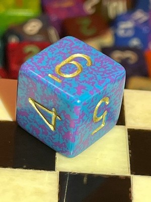 CHX Chessex D6 Speckled GOLDEN Tetra Rpg Ad&d Dice 100525@