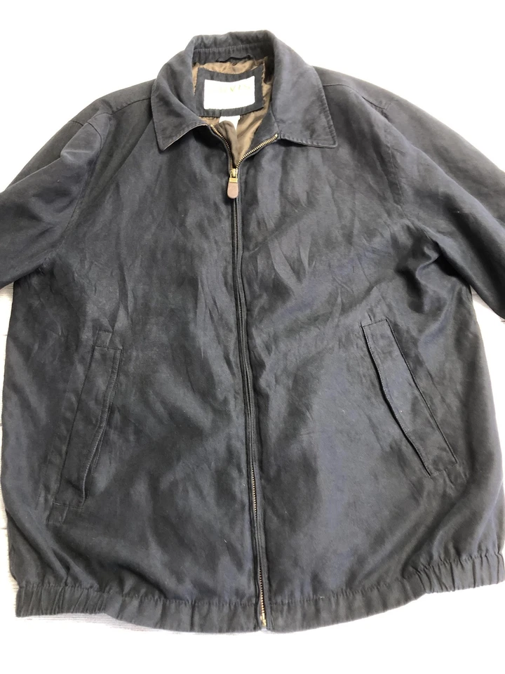 Orvis Jacket Mens Medium Black Zip Up Bomber Microfiber Polyester Lined Outdoors - Image 2 of 4