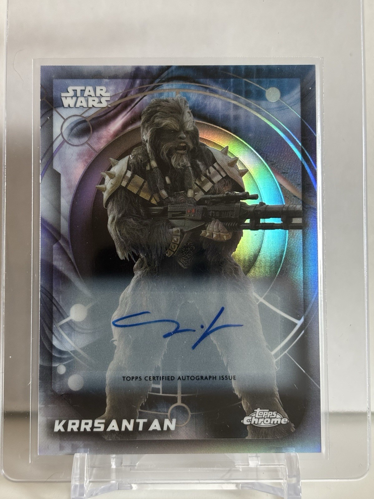 2026 Topps Chrome Star Wars Krrsantan Refractor Auto #160