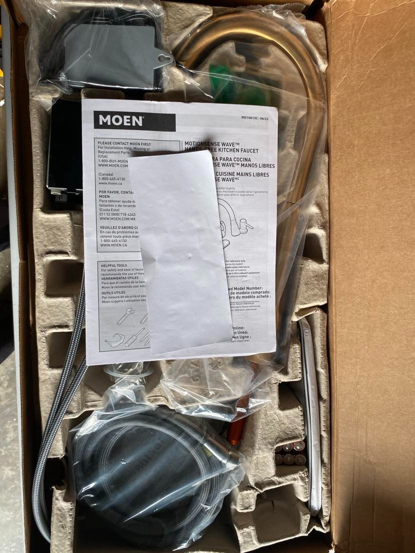 Moen 7864EWBG Sleek MotionSense Pulldown Kitchen Faucet Brus