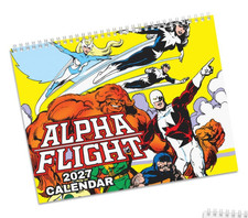 Alpha Flight Calendar (2027) - Marvel Comics John Byrne Art Northstar Guardian
