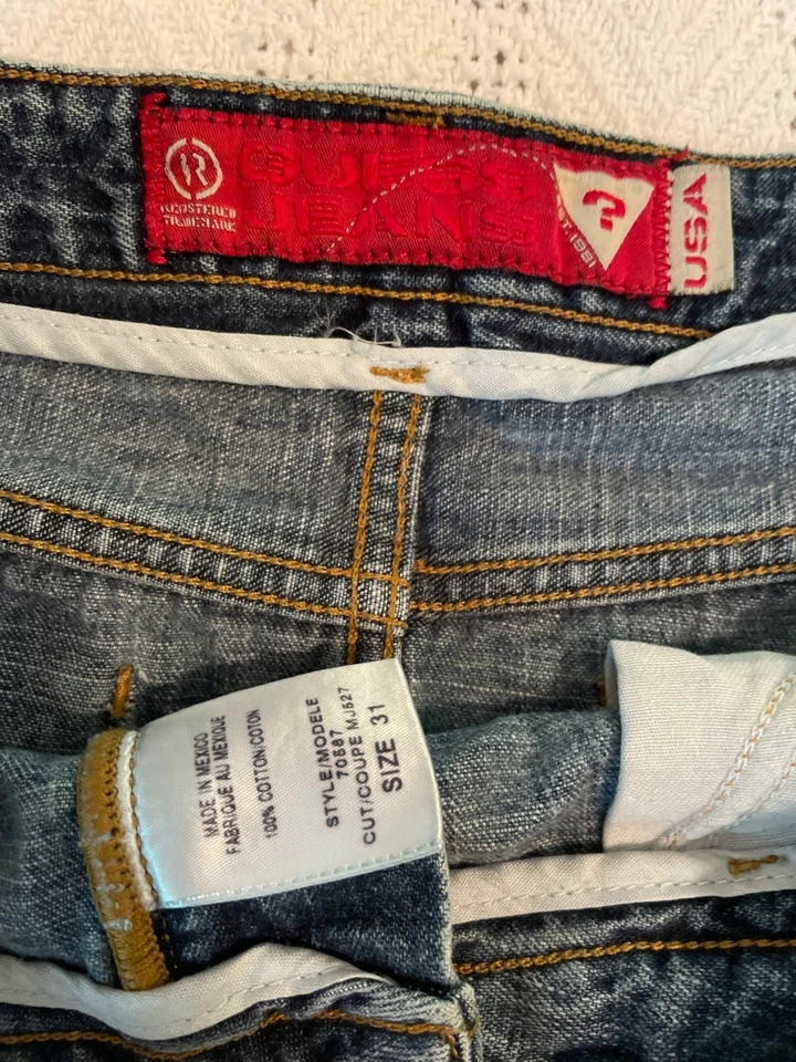 Minifalda vaquera Guess para mujer talla 31 azul lavado mezcla de algodón logotipo de colección Foto 4 de 4