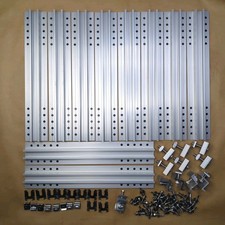 Solar Panel Mounting Kit Rails Bracket Clamps Aluminum For 4 Solar Panels 35mm