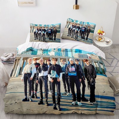 05.Anpassbar Bettwäsche Set Stray Kids Bettdeckenbezug135x200 Kissenbezüge80x80