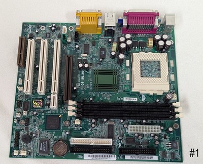Vtg Compaq Computer ATX Motherboard ~ Socket 370 AMR, PCI, PCIE, AGP