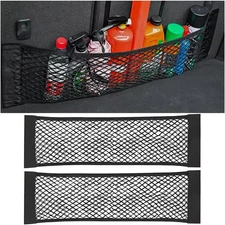 2 Pk Mesh Cargo Net Car Trunk Storage Wall Sticker Organizer SUV RV