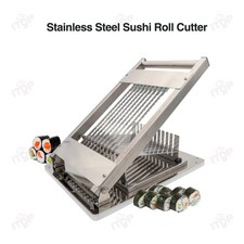 Sushi Cutter Manual Sushi Roll Cutting Machine 8/10/12 Pieces optional 304 S/S