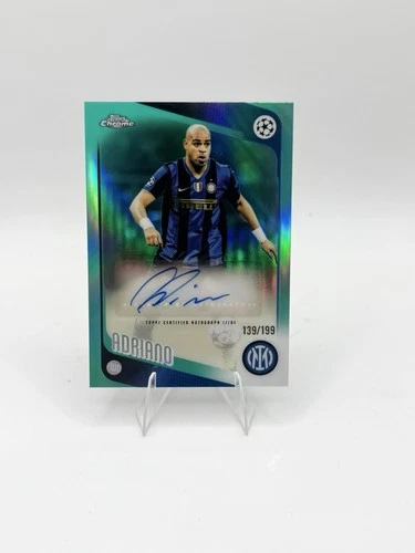 2025-26 Topps Chrome UEFA Adriano Auto Aqua 139/199 #CA-IA