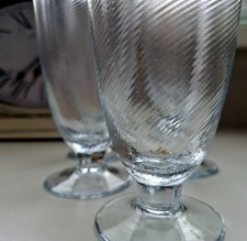 6 Set Biertulpen Biergläser Pilsner Glas mit  goldrand   Bierbecher Vintage  OVP