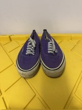 Vintage 80s Vans Style 44 Authentic Purple Made in USA Canvas Skate Shoes