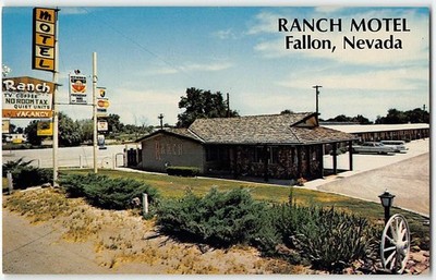 Fallon, Nevada FRIENDSHIP INN RANCH MOTEL Banwart Roadside '60s Vintage Postcard