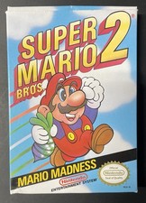 Super Mario Bros 2 NES Complete In Box CIB Nintendo Authentic Vintage Game