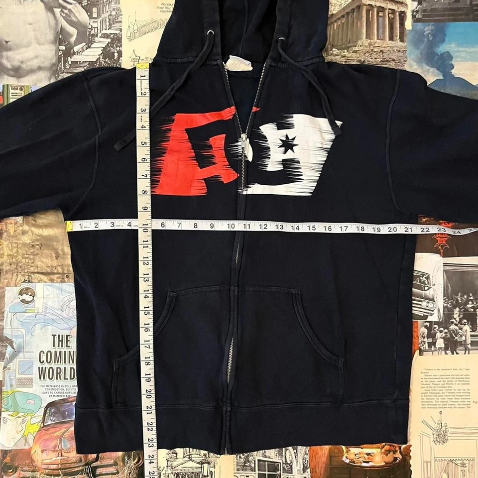 Y2k DC Zapatos Sudadera con Capucha Negro Foto 4 de 4