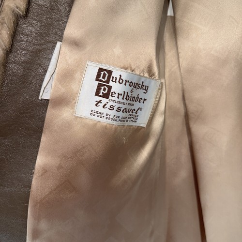 Vintage Dubrowsky und Perlbinder Damen Tissavel Faux Nerz Pelzmantel - Bild 5 von 8