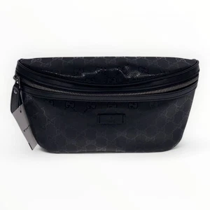 Sac taille GUCCI GG Imprime noir authentique femme H:6,10” L:8,27” 2248
