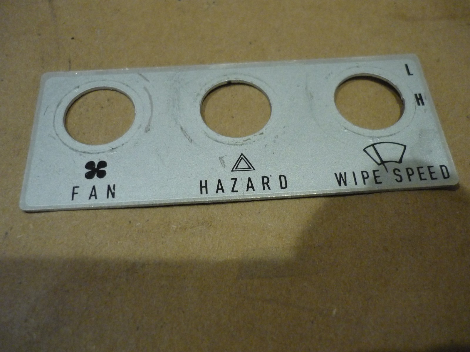 Ferrari 308 -  Levers Name Plate USED- P/N 60037504