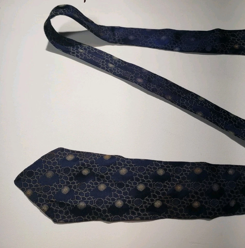 RARA Corbata Ultra De Colección 47.75" 20s 30s 40s Sin Forro Una Capa Abstracta Hecha a Mano EE. UU. Foto 4 de 4