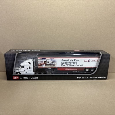DCP First Gear 1:64 Load One LLC Freightliner Cascadia with Trailer 60-0587