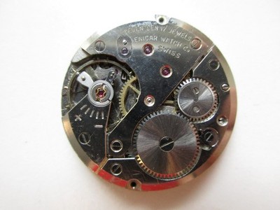 Enicar cal. 1292 Swiss made watch movement & dial - running