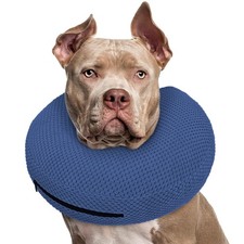 Inflatable Dog Cone Collar for Dogs to Stop Licking, Dog Donut Collar After S...