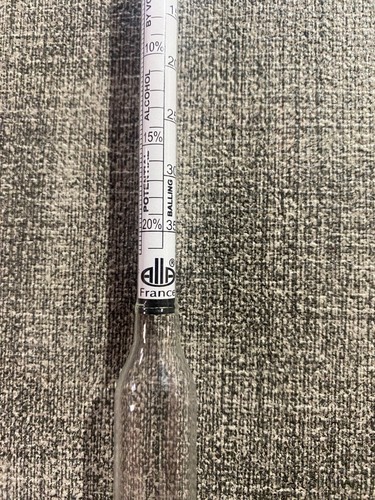 ALLA BRAND PROOF For DISTILLED SPIRITS Alcohol by Volume, Balling and Gravity