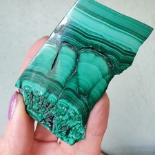 Malachite Chrysocolla Crystal Polished Slice Slab | Hand-Picked 100 Grams