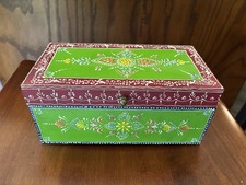 Decorative Hand painted Wooden Box 10x5 . Mad...