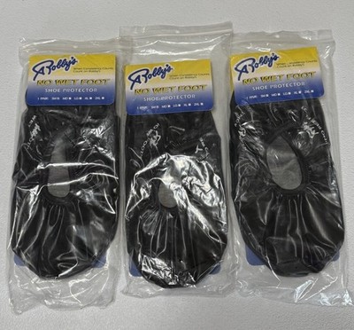 Robby's No Wet Foot Bowling Shoe Covers Pair Of 2 Size Small Black NEW UNUSED
