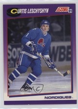 1991-92 Score American Curtis Leschyshyn #58 14m3