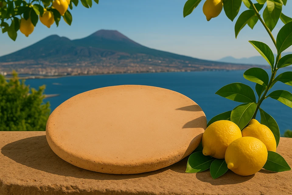 FORNACE AVERSA SORRENTO Unold Enzo Ofen Biscotto di Sorrento Casapulla Keks Saputo Stone 33 cm x 2 cm