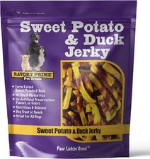 Savory Prime Sweet Potato & Duck Jerky Wrap Dog Treats, Made with 100% Real Duck