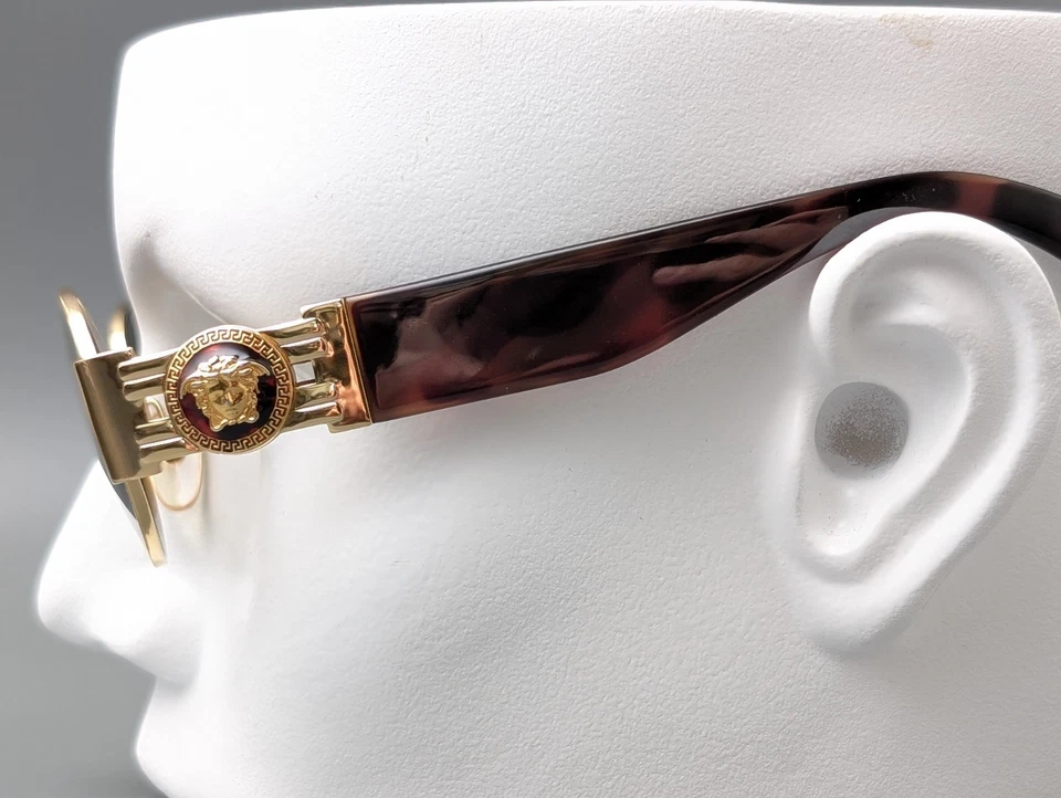 Gafas de sol GIANNI VERSACE Mod.S71 col 030 dorado marrón Medusa años 90 vintage Foto 4 de 4