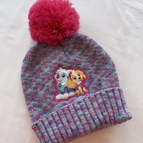 Paw Patrol Beanie KLEINKIND MÄDCHEN BEANIE STRUMPF MÜTZE GRÖSSE 2T-5T Everest und Skye - Bild 4 von 5