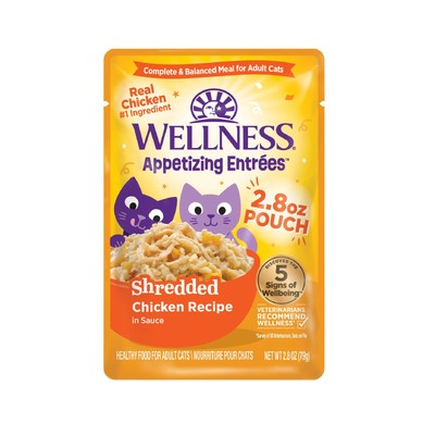 Appetizing Entrées Shredded Adult Wet Cat Food, Natural, Protein-Rich, Grain ...
