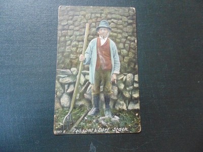 Bauern- & Rasenstapel, Torfschneider, 1907 nach Brighton verschickt