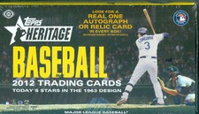 2012 Topps Heritage Baseball Hobby Box - Trout First Heritage card