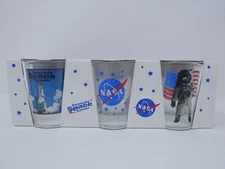 Kennedy Space Center NASA Shot Glasses Set of 3