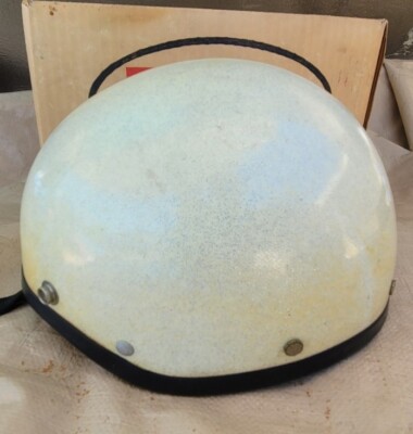 Vintage 1960-70s Bell Toptex Shorty Motorcycle Sparkled Helmet 520